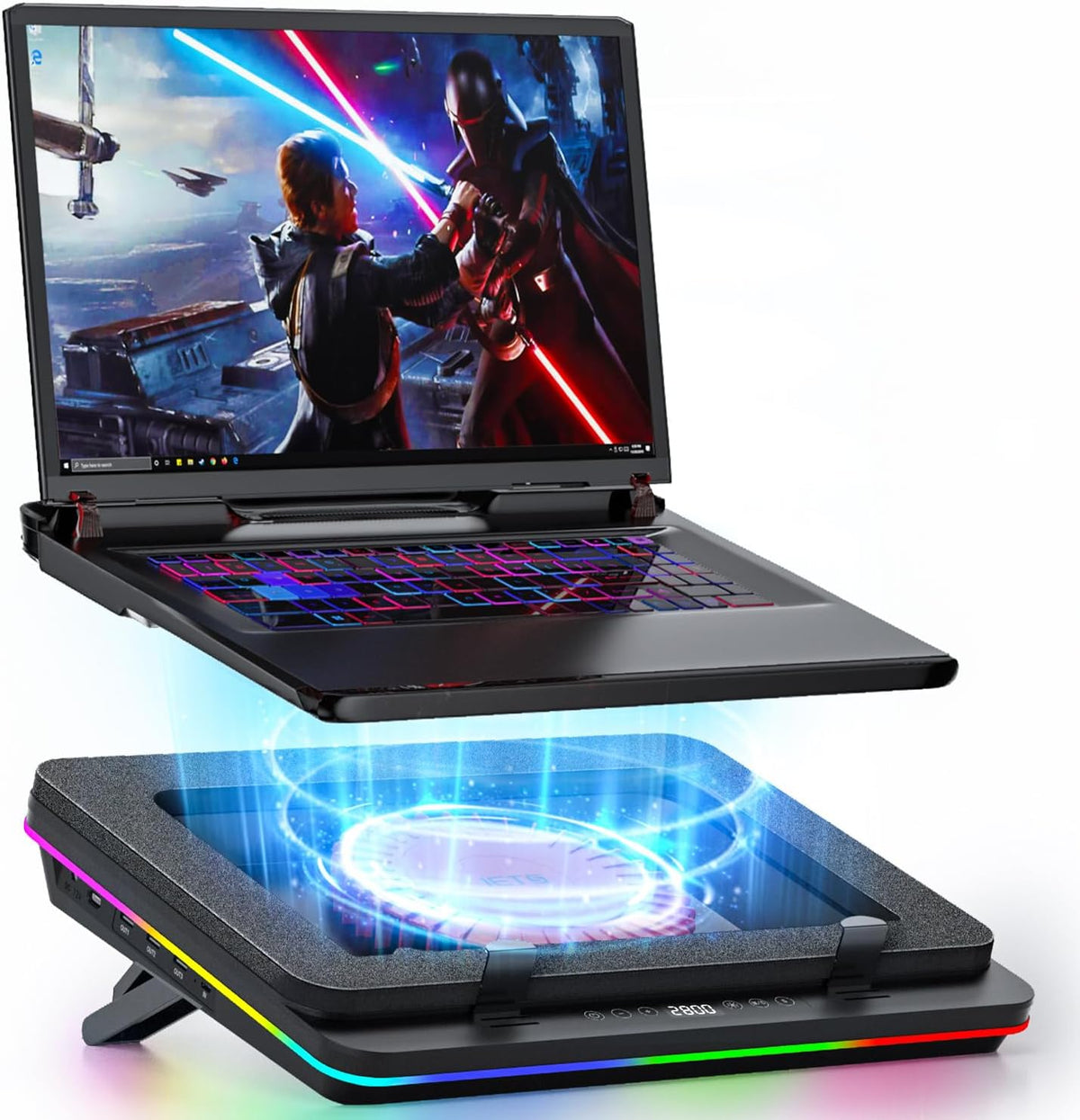 RGB Laptop Cooling Pad – High-Performance Cooling Stand