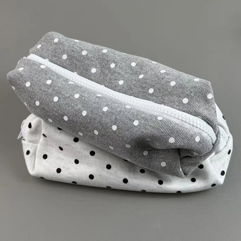 Polka Dot Pencil Case – Large Capacity Stationery Organizer